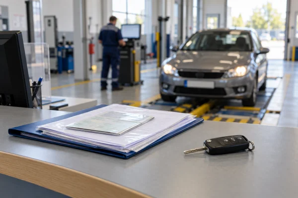 Documente pregătite la recepția unei stații de inspecție auto